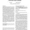 Incremental algorithms for dispatching in dynamically typed languages
