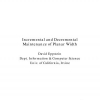 Incremental and Decremental Maintenance of Planar Width