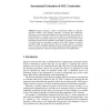 Incremental Evaluation of OCL Constraints