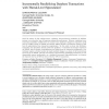 Incrementally parallelizing database transactions with thread-level speculation