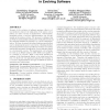 Inferring structural patterns for concern traceability in evolving software