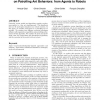 Influence of different execution models on patrolling ant behaviors: from agents to robots