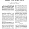 Influence of Node Location Distributions on the Structure of Ad Hoc and Mesh Networks