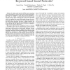 Information Flow and Search in Unstructured Keyword Based Social Networks
