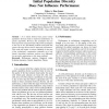 Initial Population Diversity Does Not Influence Performance