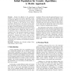 Initial Population for Genetic Algorithms: A Metric Approach