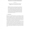 Input Selection for Radial Basis Function Networks by Constrained Optimization