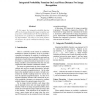 Integrated probability function on local mean distance for image recognition