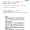 Integrated web service for improving alignment quality based on segments comparison