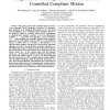 Integration of planning and execution in force controlled compliant motion