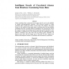 Intelligent search of correlated alarms from database containing noise data