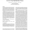 Inter-core prefetching for multicore processors using migrating helper threads