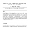 Interactive access to large image collections using similarity-based visualization