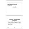 Interactive Simulation and Visualization