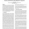 Interface specification for reconfigurable components
