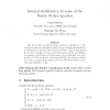 Internal Stabilization by Noise of the Navier--Stokes Equation
