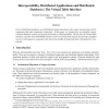 Interoperability, Distributed Applications and Distributed Databases: The Virtual Table Interface