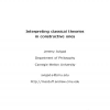 Interpreting Classical Theories in Constructive Ones