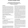 Introducing multimodal paper-digital interfaces for speech-language therapy
