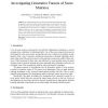 Investigating Generative Factors of Score Matrices