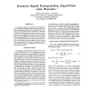 Iterative Signal Extrapolation Algorithms with Wavelets