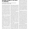 JAMIA looks to the future amidst profound changes in the world of publishing