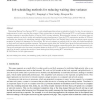 Job scheduling methods for reducing waiting time variance