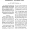 Joint Source and Channel Coding for Image Transmission over Time Varying Channels