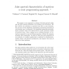 Joint Spectral Characteristics of Matrices: A Conic Programming Approach