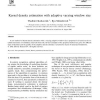 Kernel density estimation with adaptive varying window size