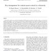 Key management for content access control in a hierarchy