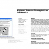 Keyholes: selective sharing in close collaboration
