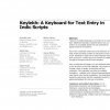 Keylekh: a keyboard for text entry in indic scripts
