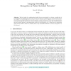 Language Modeling and Encryption on Packet Switched Networks