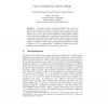 Lazy learning for control design