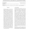 Learning Declarative Control Rules for Constraint-BAsed Planning