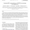 Learning DFA representations of HTTP for protecting web applications