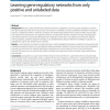 Learning gene regulatory networks from only positive and unlabeled data