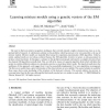 Learning mixture models using a genetic version of the EM algorithm
