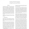 Learning of Partial Languages