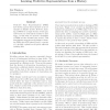 Learning predictive representations from a history