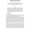 Learning spatio-temporal patterns for predicting object behaviour