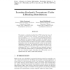 Learning Stochastic Perceptrons Under k-Blocking Distributions