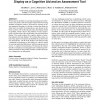 Learning to predict information needs: context-aware display as a cognitive aid and an assessment tool