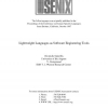 Lightweight Languages as Software Engineering Tools