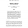 Limits of Spectral Clustering