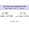 Linear constraint graph for floorplan optimization with soft blocks