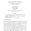 Linearly Independent Products of Rectangularly Complementary Schur Functions