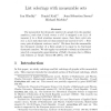 List colorings with measurable sets