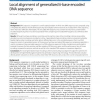 Local alignment of generalized k-base encoded DNA sequence